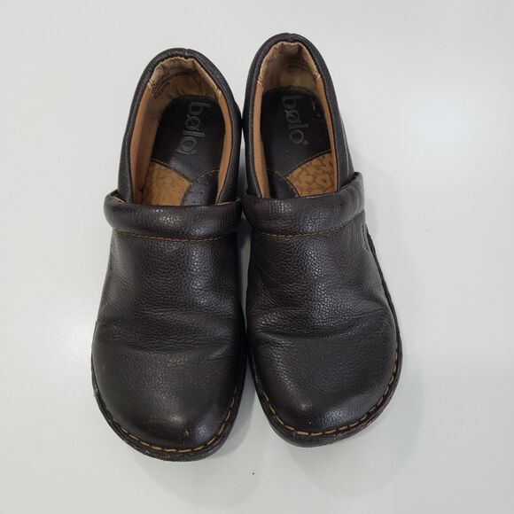 Bolo Women's Brown Leather Slip-on, Size 7 (38) - Picture 10 of 10
